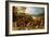 A Landscape with Marauders Attacking a Wagon Train and Pillaging a Village-Sebastian Vrancx-Framed Giclee Print