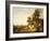 A Landscape with Shepherds and Shepherdesses-Aelbert Cuyp-Framed Giclee Print