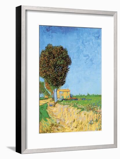 A Lane Near Arles-Vincent van Gogh-Framed Art Print