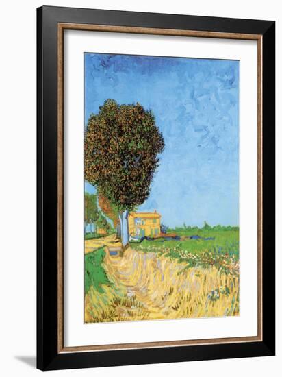 A Lane Near Arles-Vincent van Gogh-Framed Art Print