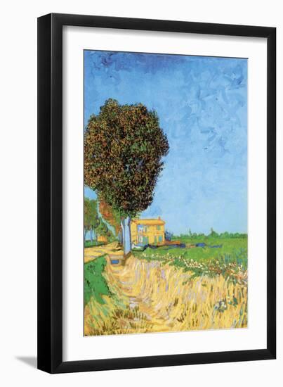 A Lane Near Arles-Vincent van Gogh-Framed Art Print