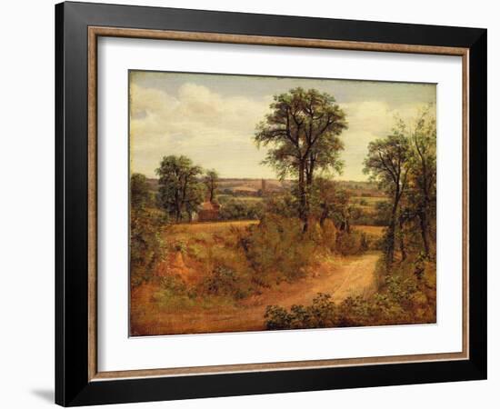 A Lane Near Dedham, c.1802-John Constable-Framed Giclee Print