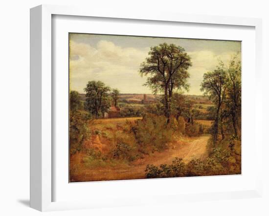 A Lane Near Dedham, c.1802-John Constable-Framed Giclee Print