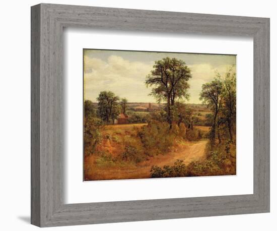 A Lane Near Dedham, c.1802-John Constable-Framed Giclee Print