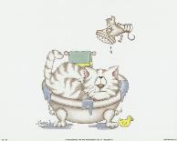 Bathroom Cats IV-A^ Langston-Mounted Art Print