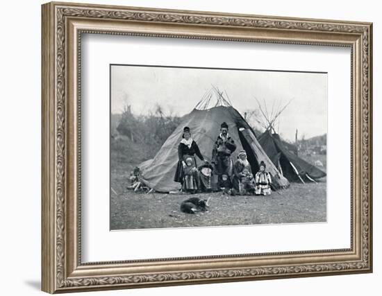 A Lapland encampment, 1912-Unknown-Framed Photographic Print