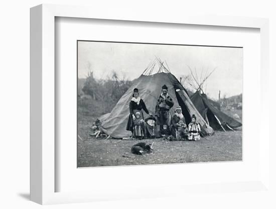 A Lapland encampment, 1912-Unknown-Framed Photographic Print