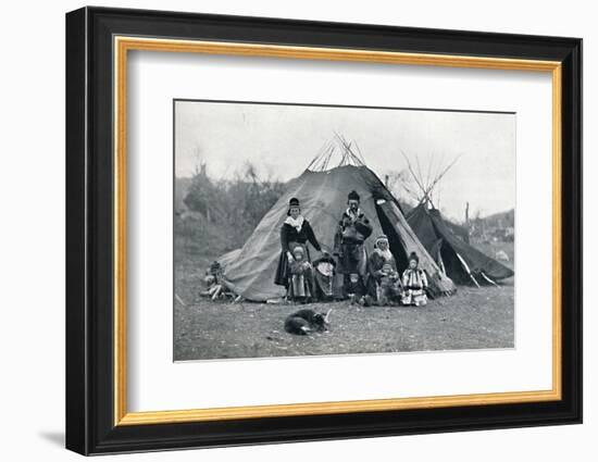 A Lapland encampment, 1912-Unknown-Framed Photographic Print