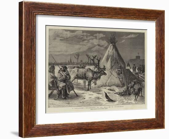 A Laplander's Encampment on the Neva at St Petersburg-Samuel Edmund Waller-Framed Giclee Print