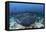 A Large Black-Blotched Stingray Swims over the Rocky Seafloor-Stocktrek Images-Framed Premier Image Canvas