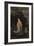 A Large Chinese Lacquered Painted Wood Rectangular Panel Depicting a Standing Model of Guanyin…-null-Framed Giclee Print