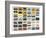 A Large Collection of Retro Cassette Tapes Places in a Grid-dubassy-Framed Photographic Print