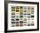 A Large Collection of Retro Cassette Tapes Places in a Grid-dubassy-Framed Photographic Print