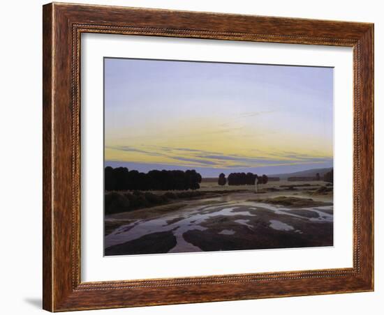 A Large Enclosure Near Dresden, 1832-Caspar David Friedrich-Framed Giclee Print