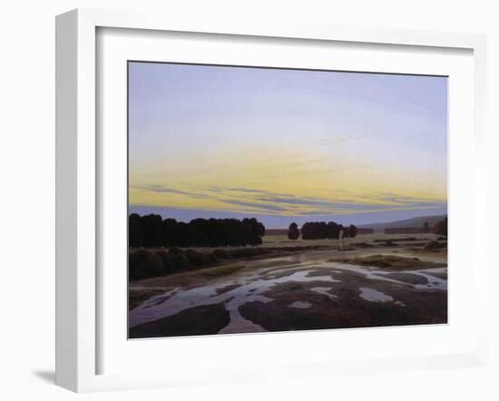 A Large Enclosure Near Dresden, 1832-Caspar David Friedrich-Framed Giclee Print