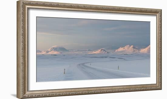 A Large Panorama of the Vatnajokull National Park Landscape in Iceland-Alex Saberi-Framed Photographic Print