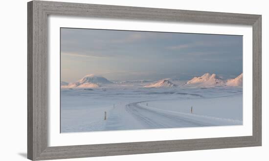 A Large Panorama of the Vatnajokull National Park Landscape in Iceland-Alex Saberi-Framed Photographic Print