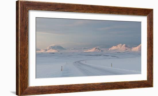 A Large Panorama of the Vatnajokull National Park Landscape in Iceland-Alex Saberi-Framed Photographic Print