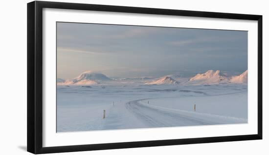 A Large Panorama of the Vatnajokull National Park Landscape in Iceland-Alex Saberi-Framed Photographic Print