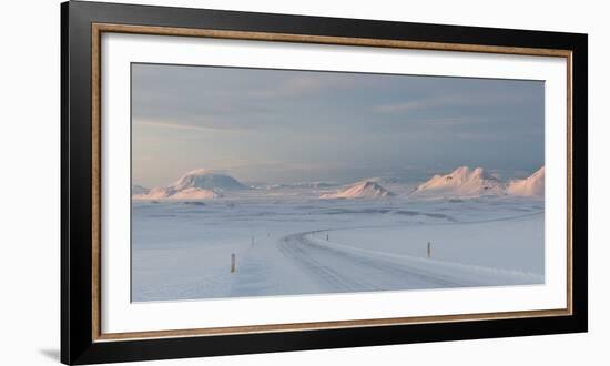 A Large Panorama of the Vatnajokull National Park Landscape in Iceland-Alex Saberi-Framed Photographic Print