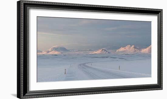 A Large Panorama of the Vatnajokull National Park Landscape in Iceland-Alex Saberi-Framed Photographic Print