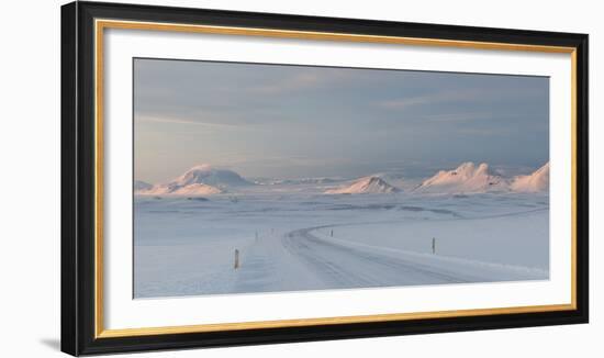 A Large Panorama of the Vatnajokull National Park Landscape in Iceland-Alex Saberi-Framed Photographic Print