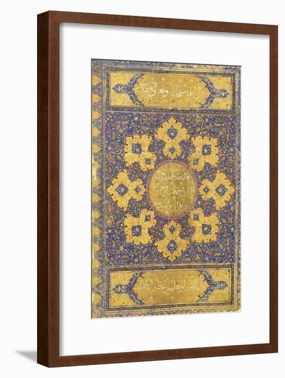 A Large Qur'An, Safavid Shiraz or Deccan, 16th Century (Manuscript on Buff Paper)-null-Framed Giclee Print