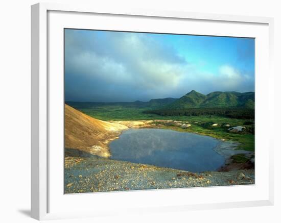 A Large Thermal Lake in the Collapsed Golovnino Volcano, Kurilsky Zapovednik, Russia-Igor Shpilenok-Framed Photographic Print