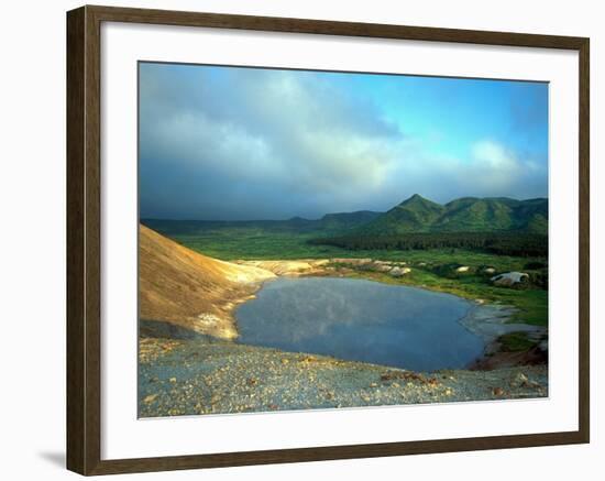 A Large Thermal Lake in the Collapsed Golovnino Volcano, Kurilsky Zapovednik, Russia-Igor Shpilenok-Framed Photographic Print