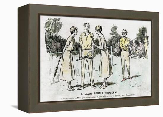 A Lawn Tennis Problem, 1923-null-Framed Premier Image Canvas