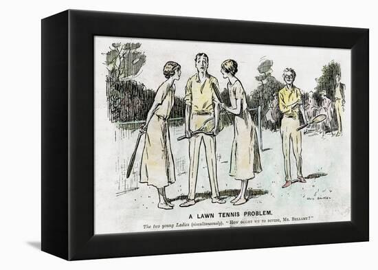 A Lawn Tennis Problem, 1923-null-Framed Premier Image Canvas