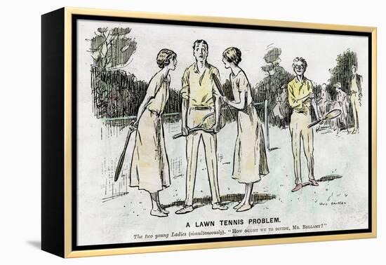 A Lawn Tennis Problem, 1923-null-Framed Premier Image Canvas