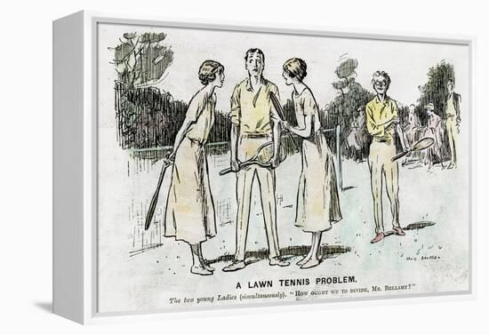 A Lawn Tennis Problem, 1923-null-Framed Premier Image Canvas