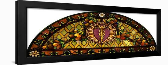 A Leaded and Plated Favrile Glass Window-Tiffany Studios-Framed Giclee Print