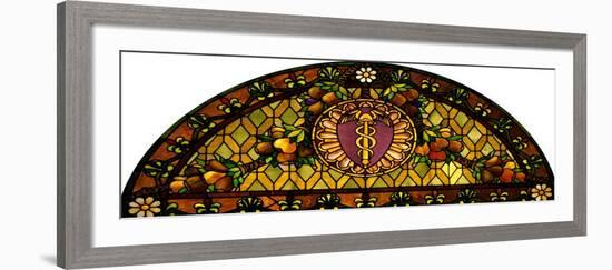 A Leaded and Plated Favrile Glass Window-Tiffany Studios-Framed Giclee Print