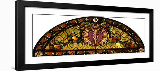 A Leaded and Plated Favrile Glass Window-Tiffany Studios-Framed Giclee Print