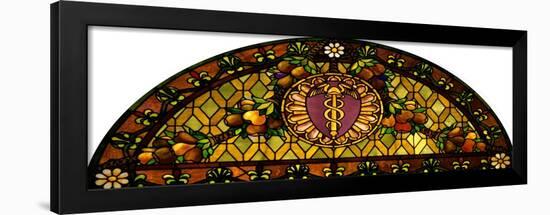 A Leaded and Plated Favrile Glass Window-Tiffany Studios-Framed Giclee Print