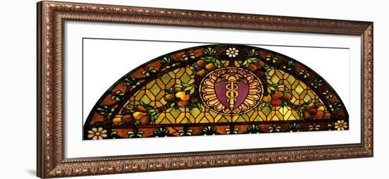 A Leaded and Plated Favrile Glass Window-Tiffany Studios-Framed Giclee Print