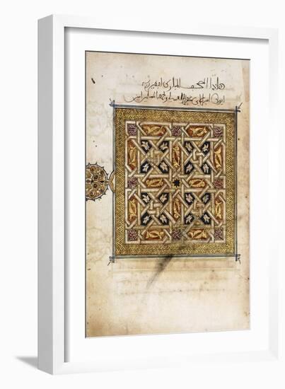 A Leaf from a Qur'An Manuscript-null-Framed Giclee Print