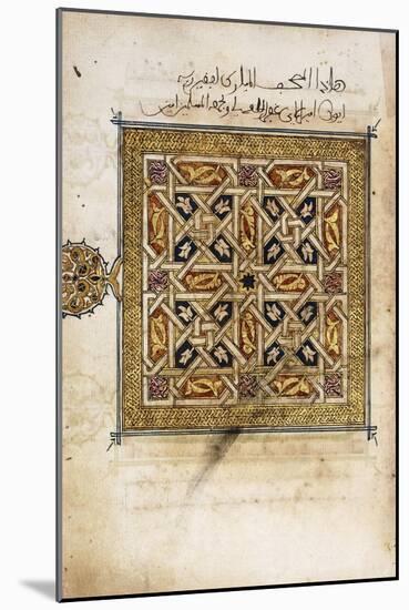 A Leaf from a Qur'An Manuscript-null-Mounted Giclee Print