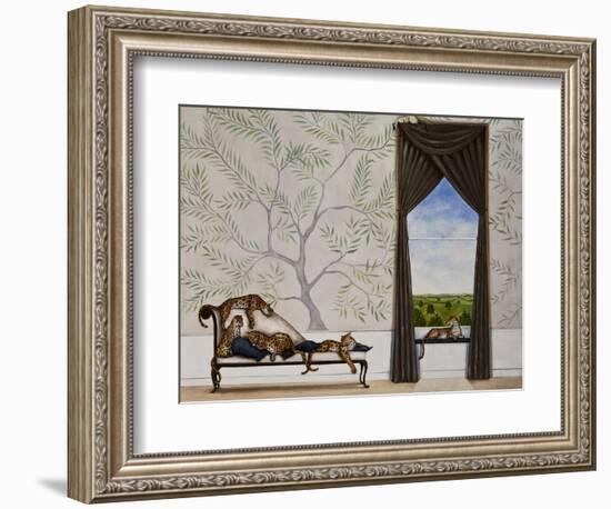 A Leap of Leopards-Rebecca Campbell-Framed Premium Giclee Print