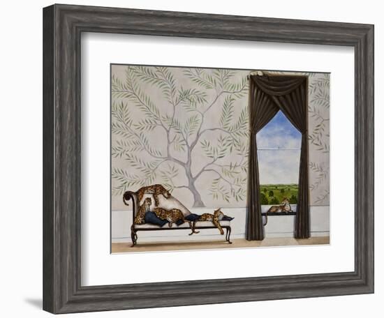 A Leap of Leopards-Rebecca Campbell-Framed Giclee Print