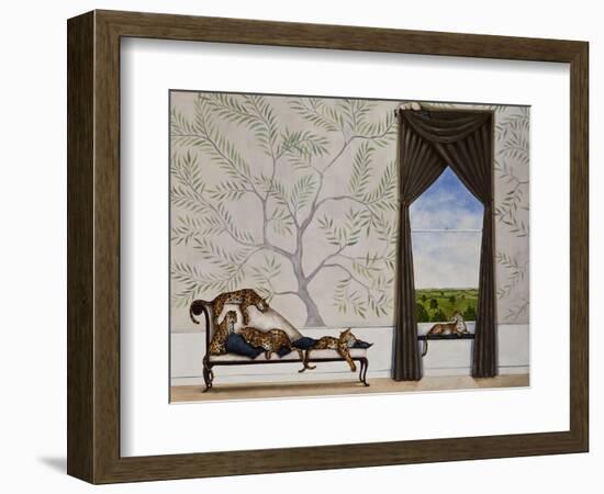 A Leap of Leopards-Rebecca Campbell-Framed Giclee Print