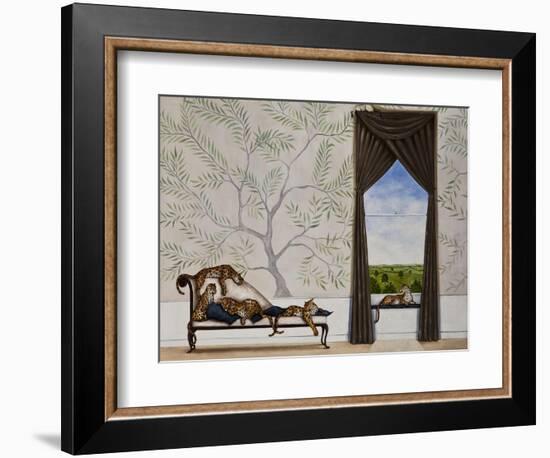 A Leap of Leopards-Rebecca Campbell-Framed Giclee Print