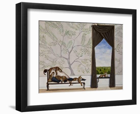 A Leap of Leopards-Rebecca Campbell-Framed Giclee Print