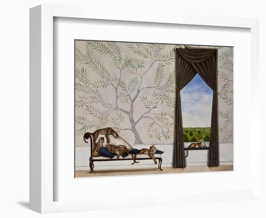 A Leap of Leopards-Rebecca Campbell-Framed Giclee Print