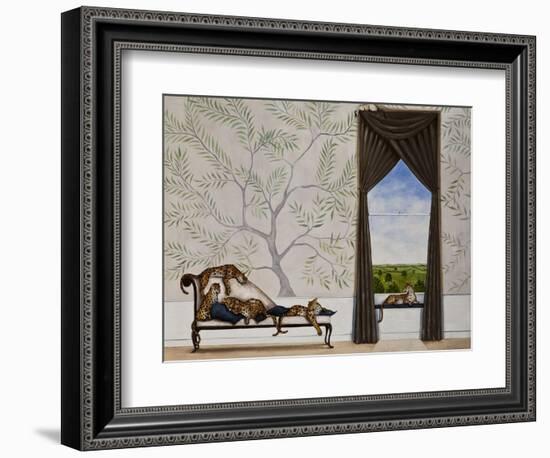 A Leap of Leopards-Rebecca Campbell-Framed Giclee Print