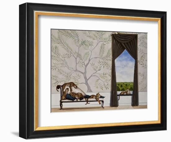 A Leap of Leopards-Rebecca Campbell-Framed Giclee Print