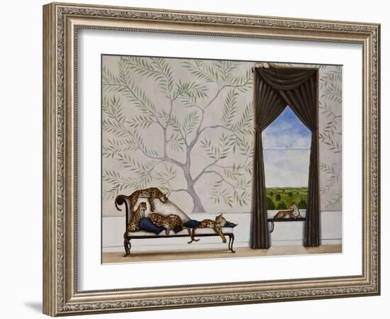 A Leap of Leopards-Rebecca Campbell-Framed Giclee Print