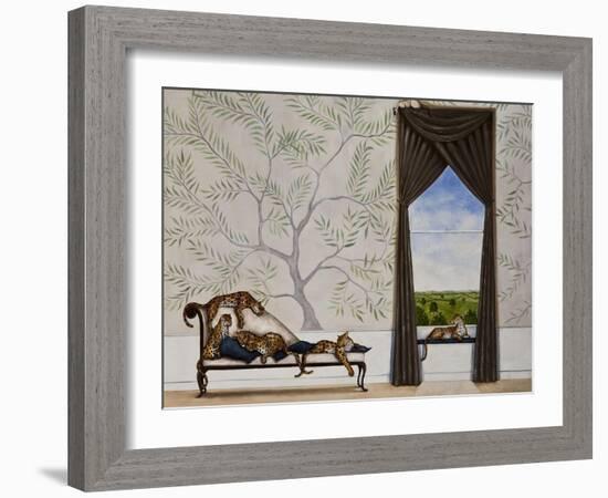 A Leap of Leopards-Rebecca Campbell-Framed Giclee Print